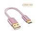 CableCreation Short USB C to USB Cable 6 inch, Braided USB C to USB A Type C Fast Charging Data Cord for Power Bank,Galaxy S22, iPad Pro,iPhone 15/16,Android Auto/Cellphone,CarPlay