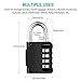 Adoric Life 3-Pack 4 Digit Weatherproof Combination Padlocks, 2-Pack for School, Employee, Outdoor, Gym & Sports Locker, Case, Toolbox, Fence, Cabinet & Storage with FREE Mini 1-pack, Resettable