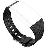 Juboury Replacement Band,Adjustable Strap for Juboury Heart Rate Activity Trakcer Smart Wristband (Black)