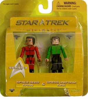 Space Seed Khan & Dress Uniform Kirk Action Figure 2-Pack