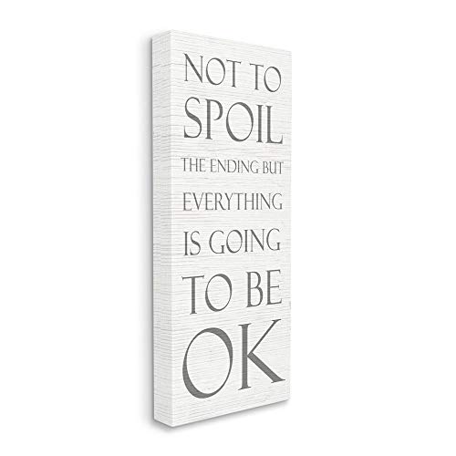 Stupell Industries Everything is Going to Be Okay Quote Spoiler Joke, Designed…