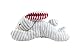 Midlee Stripe Ears White Easter Rabbit Dog Toy