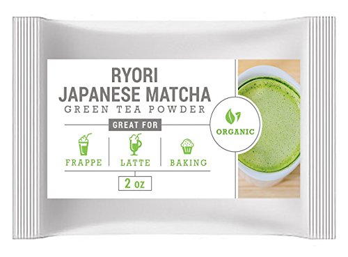 Japanese Matcha Ryori (2oz) - USDA Organic, Vegan and Gluten-Free. Pure Matcha Green Tea Powder. Fall-Green color with mild natural bitterness.