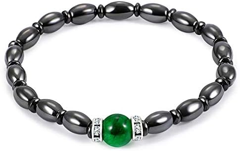 SODIAL Black Gallstone Magnetotherapy Health Care Weight Loss Bracelet Radiation Protection Bracelet #13