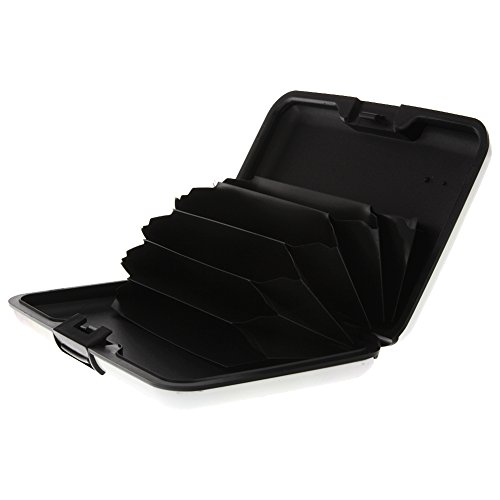 White Pansy Armored Credit Card RFID Block Wallet and Cash Holder