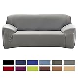 Bluecookies Stretch Arm Elastic Sofa Slipcover, Grey