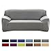 Bluecookies Stretch Arm Elastic Sofa Slipcover, Grey