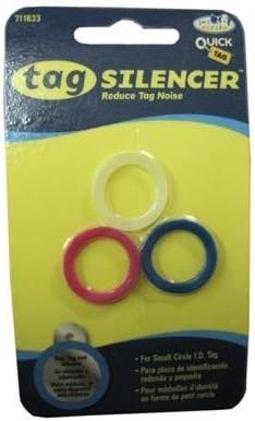Tag Silencer Small Circle Dog Tag Accessory 3 Pack