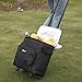 ALLCAMP Insulated Cooler 6 Bottle Wine Tote with Trolley Picnic Soft Cooler with Removable Liner & Wheels