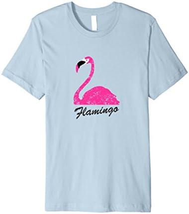 Mens Slim Fit Flamingo Summer Tshirt (Men, Women, Boys Girls) 3XL Baby Blue