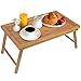 Bed Tray Table with Folding Legs,Serving Breakfast in Bed or Use As a TV Table, Laptop Computer Tray, Snack Tray with 100% Natural Bamboo by Artmeer