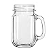 Libbey Drinking Jar with Handle, 16 -Ounce, Set of 12
