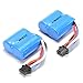 Qiyun UDI 2 Pieces Replacement Battery for UDI RC UDI001 Venom Speed Boat 3.7V 600mAh Li-ion