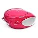 Riptunes Portable CD Player with AM FM Radio Potable radios Boom Box with Aux Line-in, Pinkthumb 4