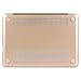 MOSISO Plastic Hard Shell Case & Keyboard Cover & Screen Protector Only Compatible Old Version MacBook Pro 13 Inch, Pure Warm Gold