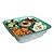 4 Section Food & Veggie Cooler Storage Server Party Container With Lid Dip Bowl Appetizer Tray