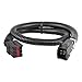 CURT 51322 Quick Plug Electric Trailer Brake Controller Wiring Harness, Fits Select Ford, Land Rover, Lincoln, Mercury Trucks and SUVs
