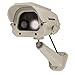 Securityman Solar Powered 100 Lumens LED Spotlight Dummy Fake Surveillance Security Camera (DUMCAM-SLM)