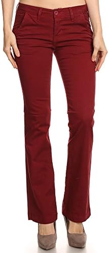 Limit 33 Juniors Teens Boot Cut Jeans Low Rise Slim Skinny Casual School Work Red Size 3