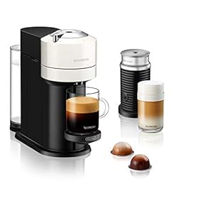 De’Longhi Nespresso Vertuo Next Env Koffiecupmachine, Met Aeroccino Melkopschuimer, Wit,Wit