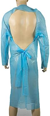 Omnitex Thumb Loop Isolation Gown Fluid Resistant Long Sleeve Blue Individually view 3