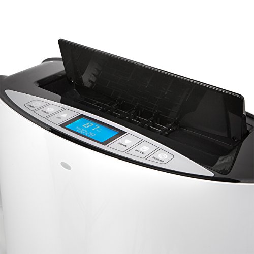 Ensue 14,000 BTU 4in1 Portable Air Conditioner Dehumidifier Heater Fan LCD Super Quiet AC Timer Vent Kit with Remote Control, White