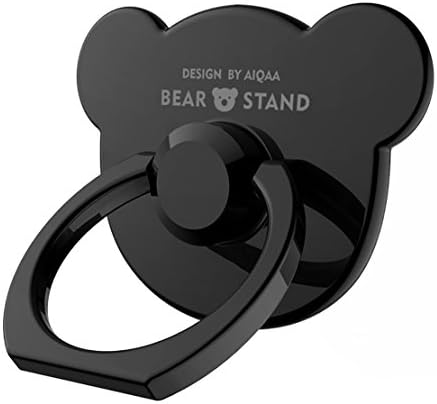 ❤️Finger Ring Stand, TinyKawai 360° Rotation Panda Cell Phone Ring Stand Holder Grip kickstand for Universal Smartphone iPhone X 8 Plus 7 7 Plus/6s 6 plus/Galaxy S8 plus Note, LG—Panda Black