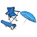 Redmon Kids Umbrella Camping Chair with Matching Shoulder Bag, Blue
