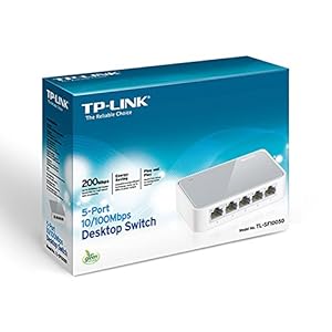 TP-LINK TL-SF1005D 5-Port 10/100 Mbps Unmanaged Desktop Switch - White ...