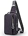 Muzee Mens Sling Backpack Shoulder Travel Bag Crossbody Pack for Running Blue purple