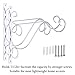 Sumnacon 2Pcs 10 Inch Hanging Plant Brackets - Metal Wall Plant Hanging Hooks with Screws, Sturdy Plant Hangers for Flowers Baskets Bird Feeder Lantern Wind Chimes Ornament, White