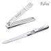 Nail Clipper & File Combo Fingernail & Toenail Manicure Pedicure Trimming Set Precise and Sharp Blade 100% Surgical Stainless Steel in Customized Tin Case