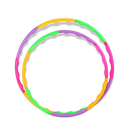 BlueSpace Kids Hula Hoop Snap Together Detachable Wave Hoop for Exercise Fitness Workout 21.65"