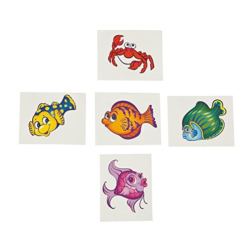 Tropical fish tattoos (6 dz)