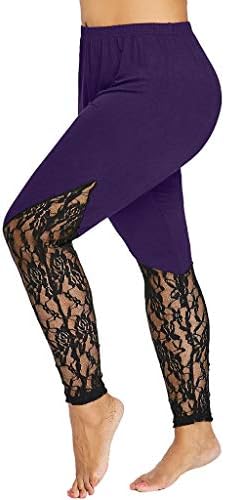 FKSESG Yoga Pants Women Lace Plus Size Skinny Pants Yoga Sport Pants Leggings Trousers