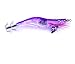 Fishcm 6pcs/lot Electronic Plastic Shrimp Lure Luminous Squid Jig Hook 12g 10.5cm