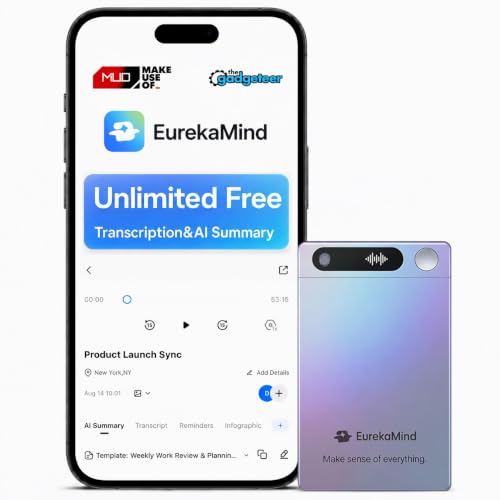 EurekaMind 1.0 Lite AI Voice Recorder