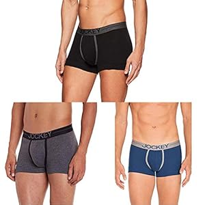 Jockey 8015 Men’s Super Combed Cotton Rib Solid Trunk with Ultrasoft Waistband