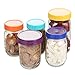 14Pcs Colored Plastic Mason Jar Lids Canning Jar Lids