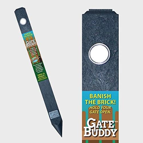 Wholesale Price Gatebuddy Spike Is A Powerful Magnetic Garden Gate Holder Which Works With All Latches Self Closing Hinges Gate Kits And Fence Materials Black Finish 18 Inches Strike Plate Attached To Base Diy