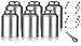 Round Stackable Tea Tin Canister Containers 5.4