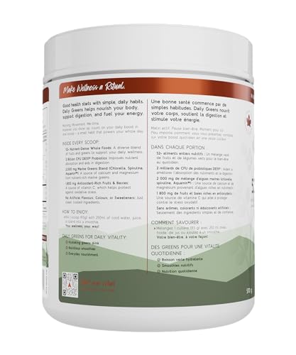 North Coast Naturals Ultimate Daily Greens | Superfood blend of superfruits, land, and sea greens - 570 g - Berry Medley