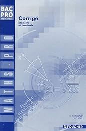 Mathématiques, bac pro industriels