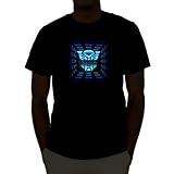 Emazing Lights Transformers Sound Activated Light Up Rave Shirt (Large)