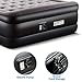 Zoetime Upgraded Queen Air Mattress Double Blow Up Elevated Raised Airbed Inflatable Beds with Built-in Electric Pump, Storage Bag and Repair Patches Included, 80 x 60 x 18.5 inches (Highest) Gray
