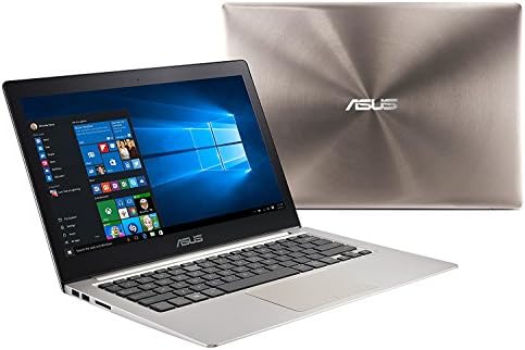 Latest ASUS ZenBook 13.3" inch Full HD (1920x1080) IPS Laptop (Intel i5-6200U up to 2.8GHz, 8GB, 1TB HDD, Backlit keyboard, HD Webcam, Bluetooth 4.1, Windows 10 Smoky Brown)