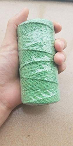 (100 Yards/2mm/19 Colors)100 DIY Macrame Cord Craft Macramé Cotton Baker Twine Craft Making Knitting Cord Rope DIY Wedding Decor Supply Christmas Wrapping String Rope (Light Yellow) - Thumbnail 5