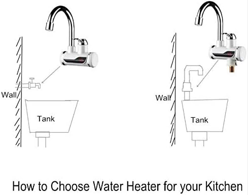 Kitchen Tankless Water Heater 220V 110V 3000W Instant ...
