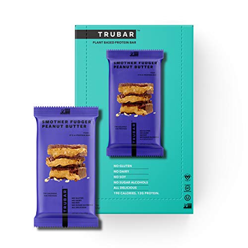 TRUWOMEN TRUBAR Plant Fueled Protein Bars, Smother Fudger Peanut Butter