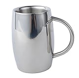 Housavvy Coffee Mugs with Double Wall Vacuum Insulated Stainless Steel Keeps Coffee Hot or Cold - 15 Oz